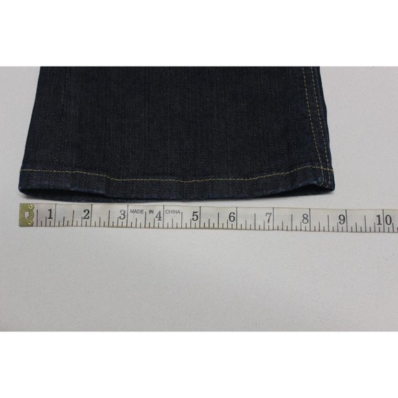 Express Be Rock women's embroidered vintage wash boot cut low-rise jeans 4 - Picture 12 of 13